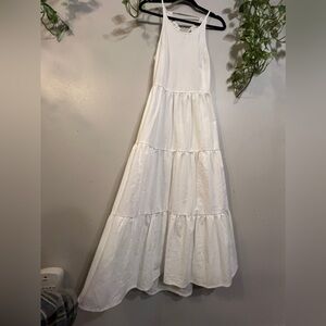 Petal & Pup | Flowy White Strappy Sun Dress | size 6